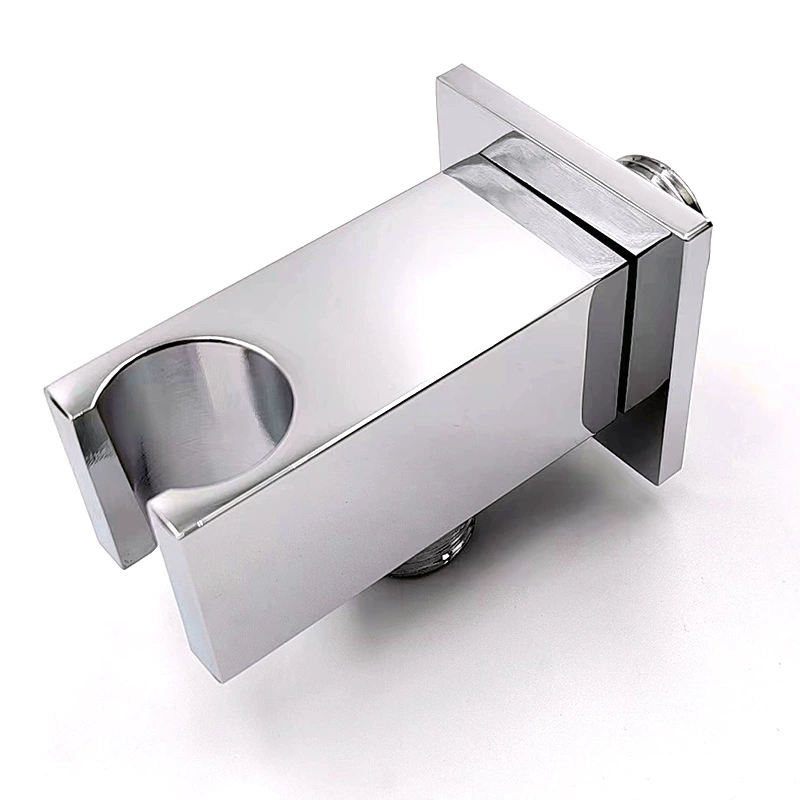 真鍮シャワーホルダーとブラケット、モダンなミニマリストの隠された正方形ハンドヘルドシャワーマウント