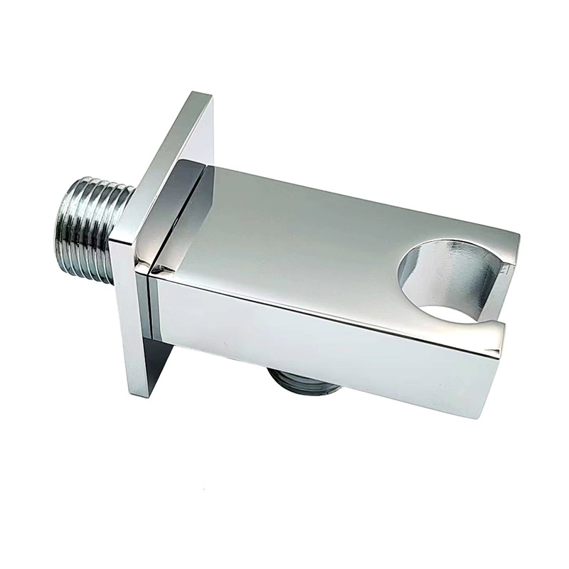 フラットスクエアハンドヘルドシャワーホルダー、モダンな壁掛けシャワーヘッドブラケット