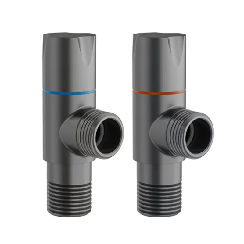 灰色の真鍮製アングルバルブ