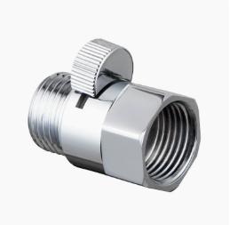 純真鍮 1/2 インチ アングル バルブ、ストレート シャットオフ バルブ、オス & メス コネクタ、トイレおよびシャワー スプレー用の流量制御